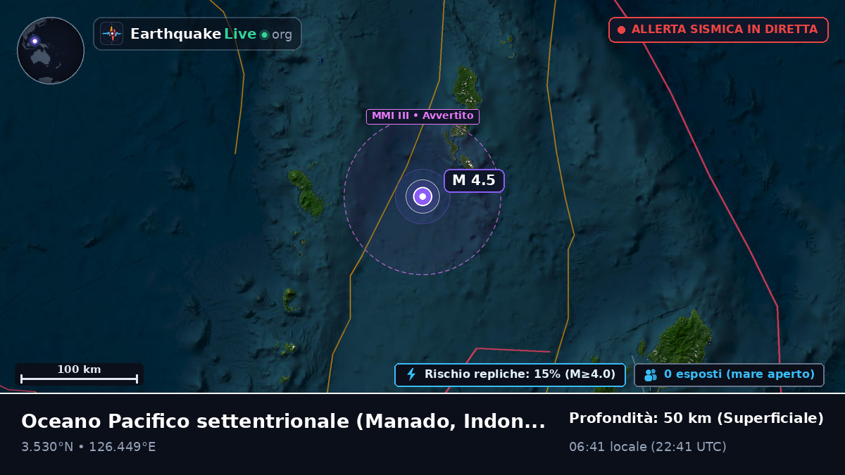 Oceano Pacifico settentrionale (Indonesia)