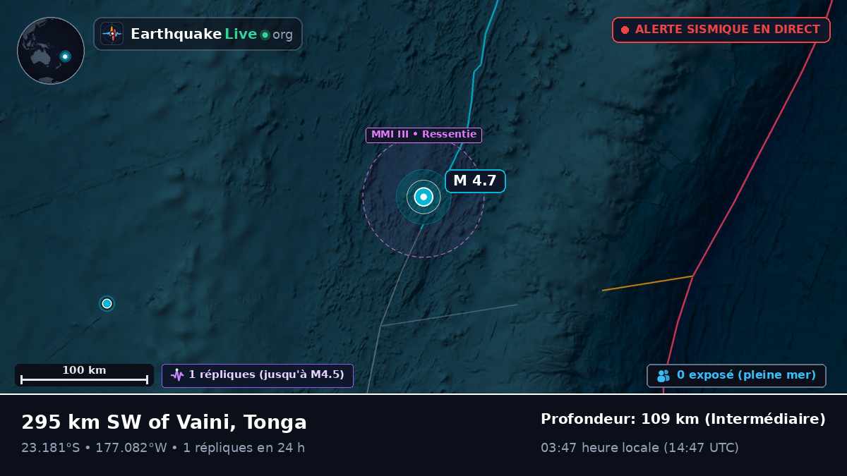 Océan Pacifique Sud (Tonga)