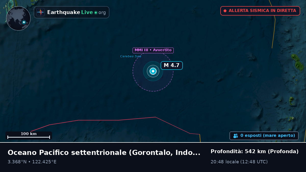 Oceano Pacifico settentrionale (Indonesia)