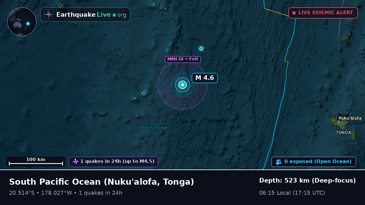 South Pacific Ocean (Tonga)