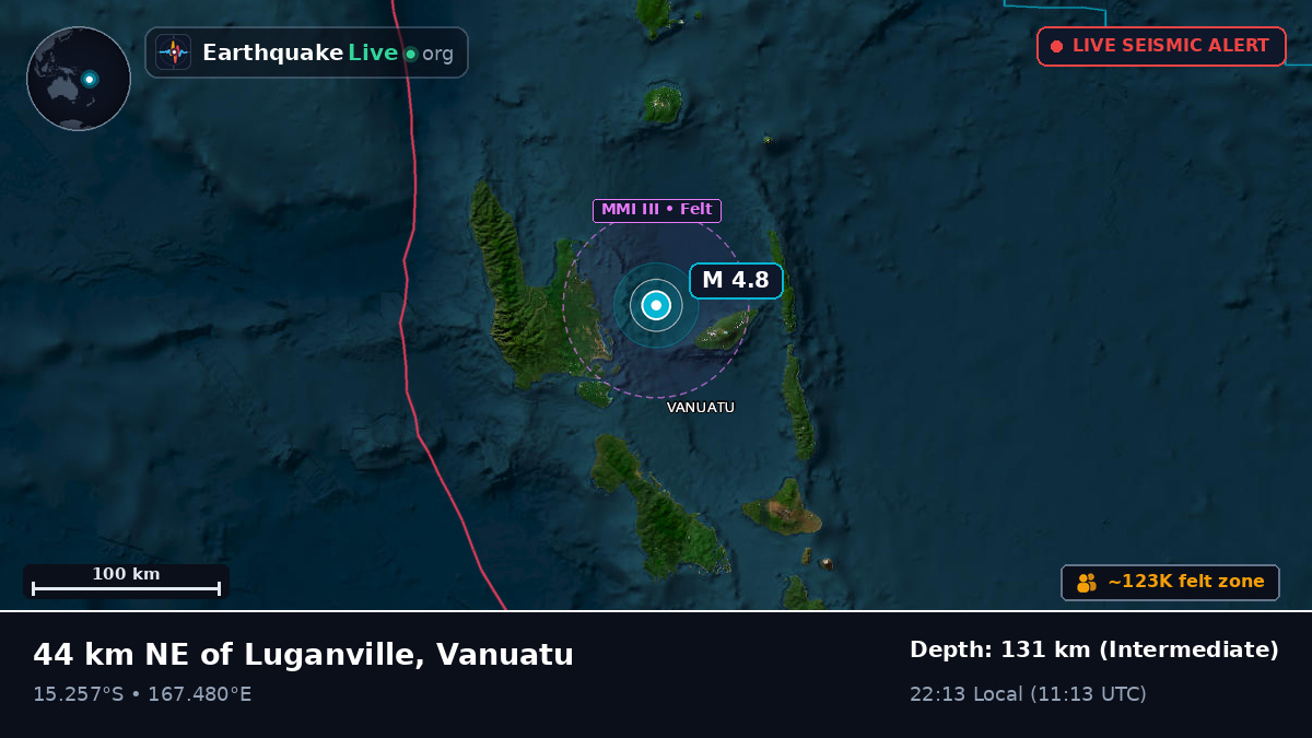 Off the coast of Luganville, Vanuatu