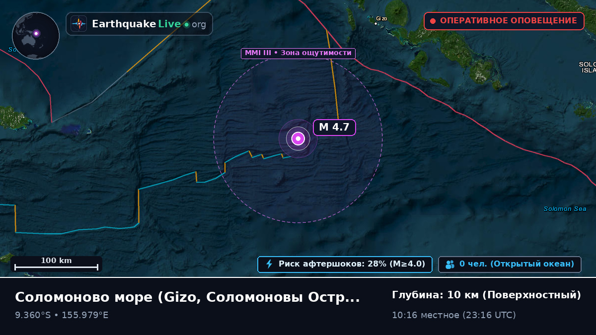Соломоново море (Соломоновы Острова)