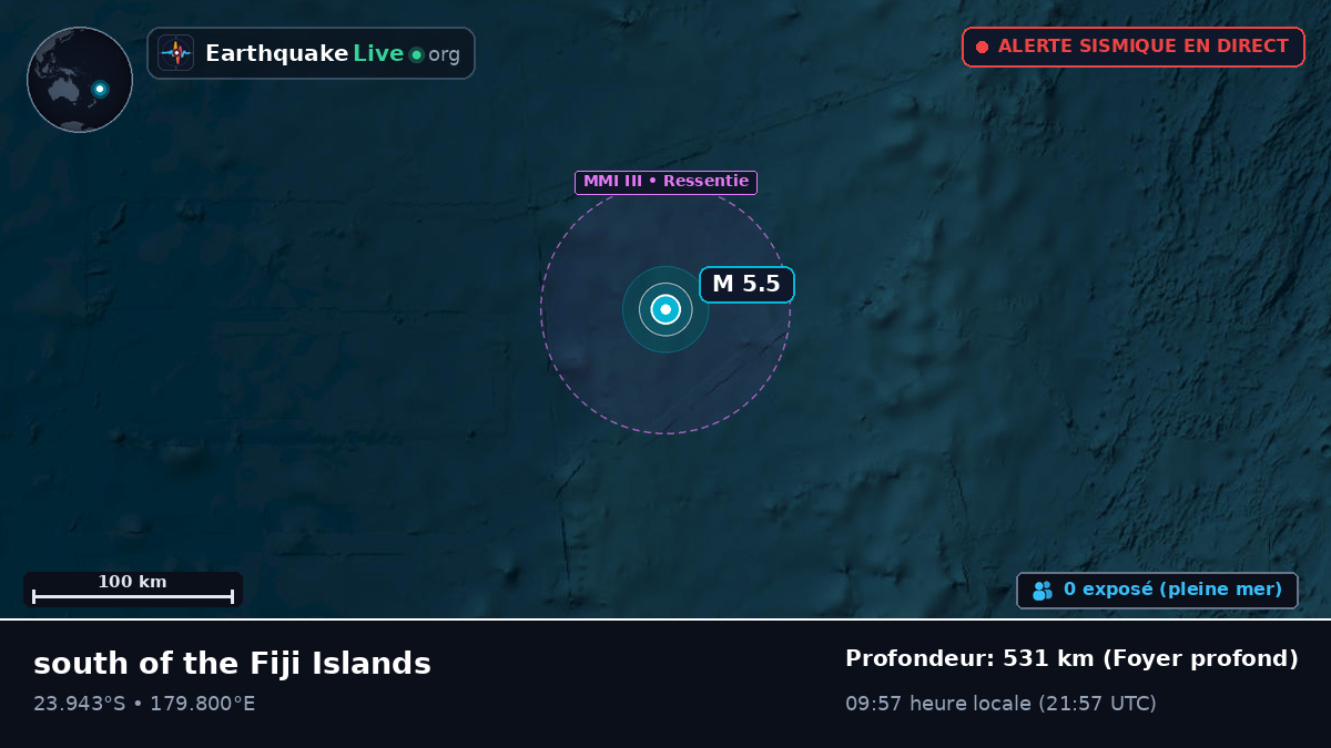 Océan Pacifique Sud (Tonga)