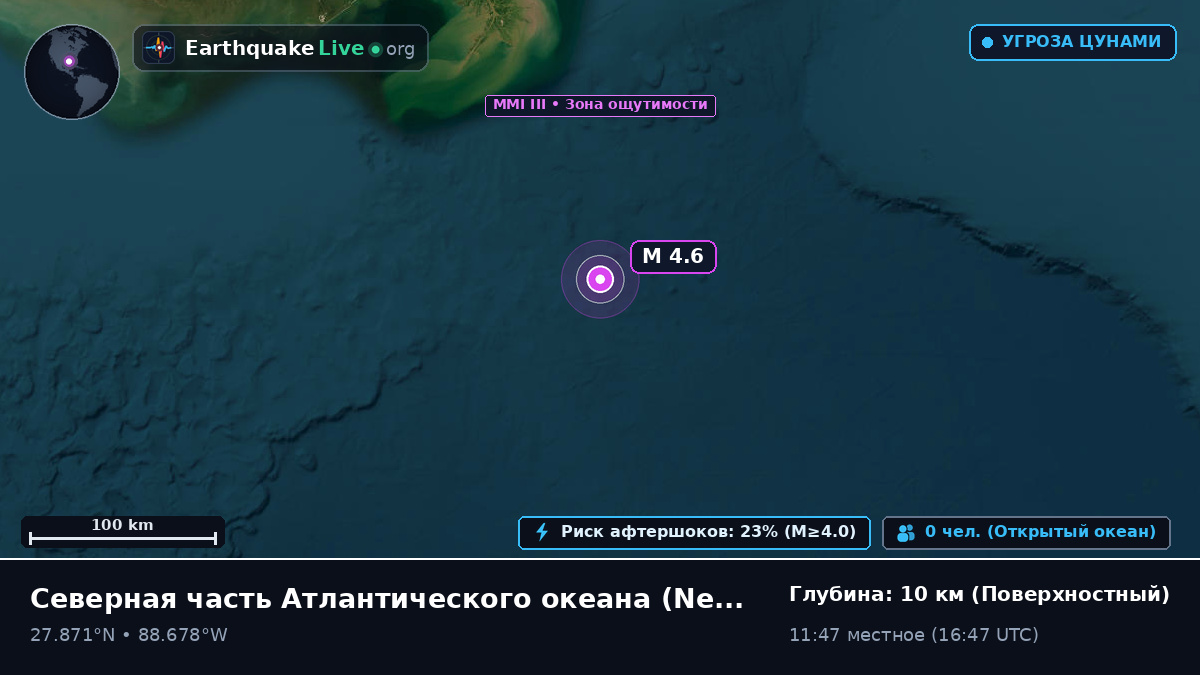 Северная часть Атлантического океана (США)