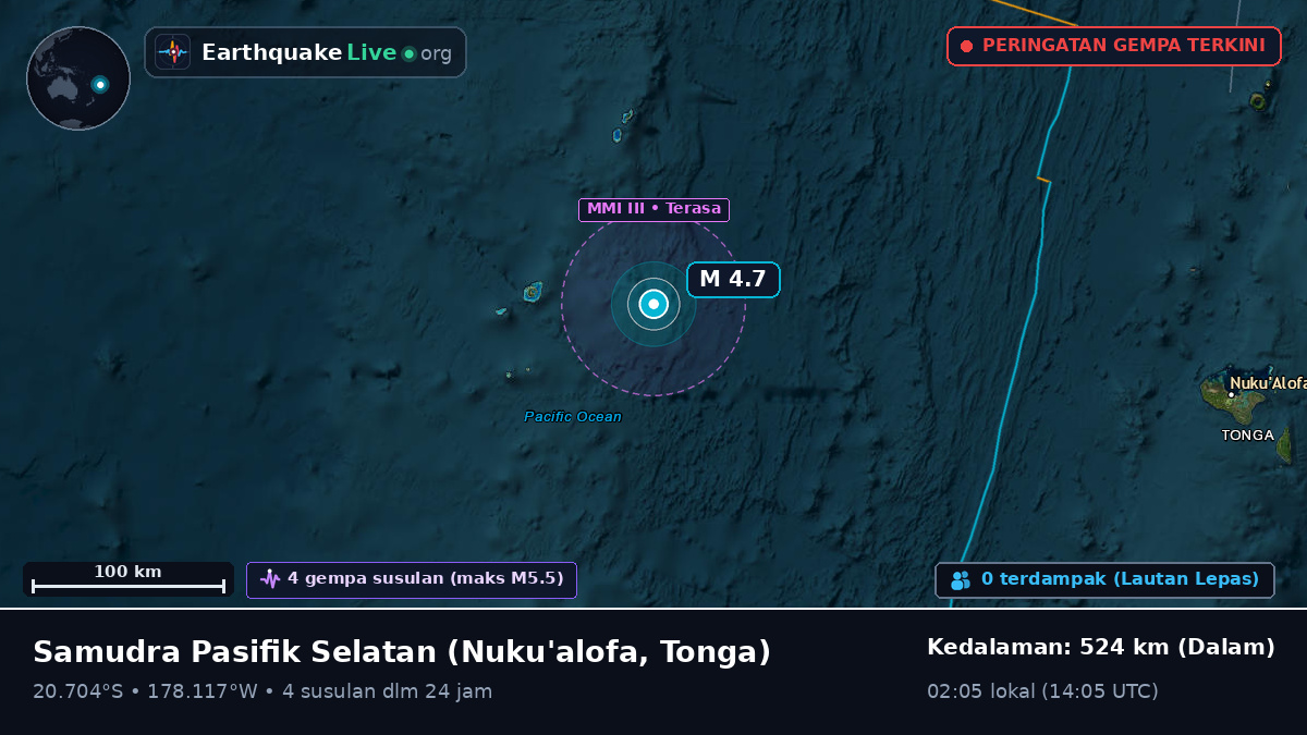 Samudra Pasifik Selatan (Tonga)
