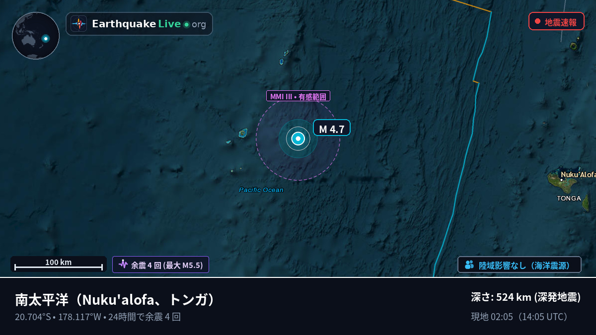 南太平洋 (トンガ)