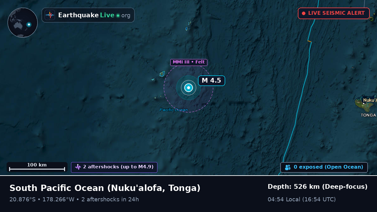 South Pacific Ocean (Tonga)