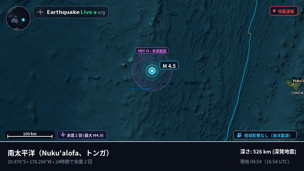 南太平洋 (トンガ)