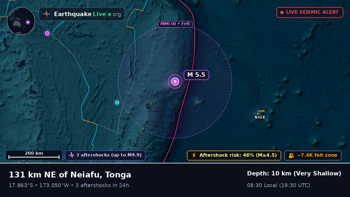 Off the coast of Neiafu, Tonga