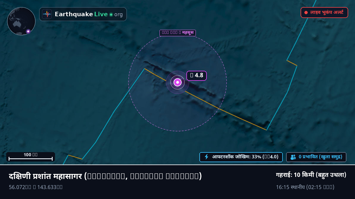 दक्षिणी प्रशांत महासागर (Chatham Islands)