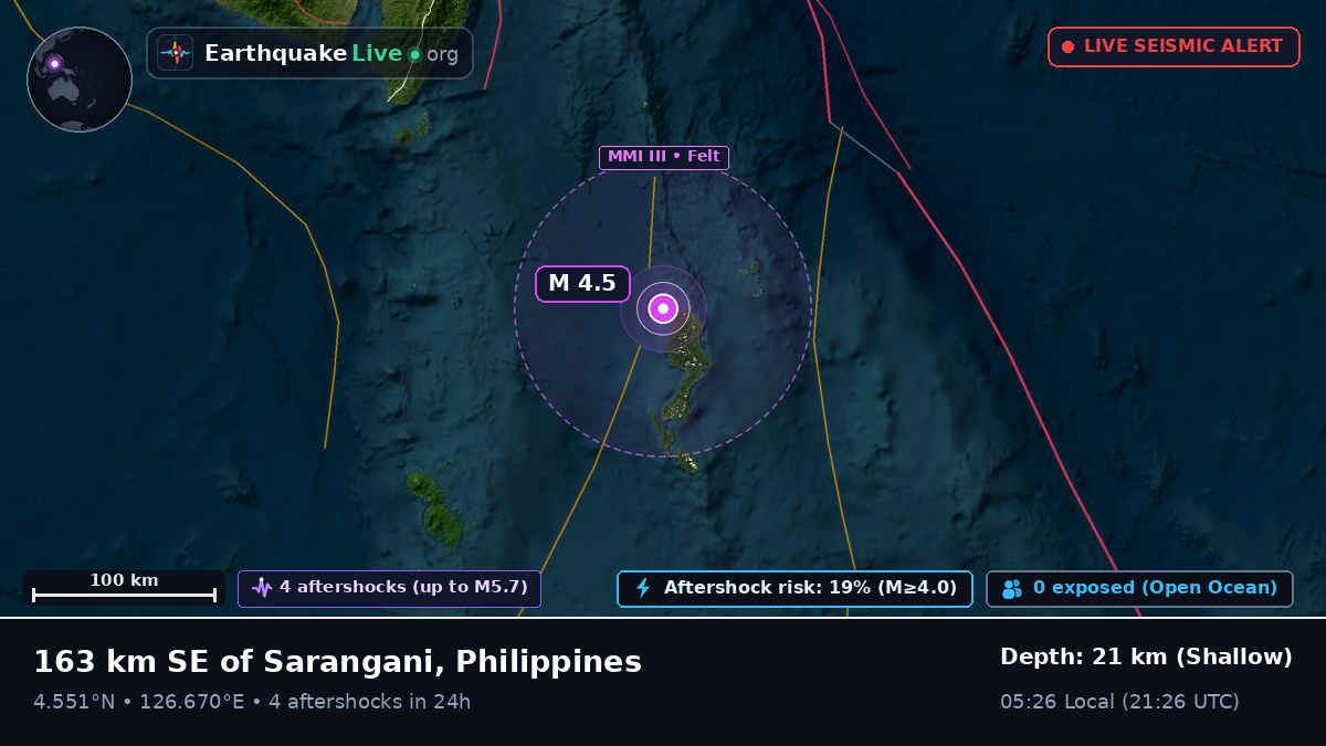 Off the coast of General Santos, Philippines