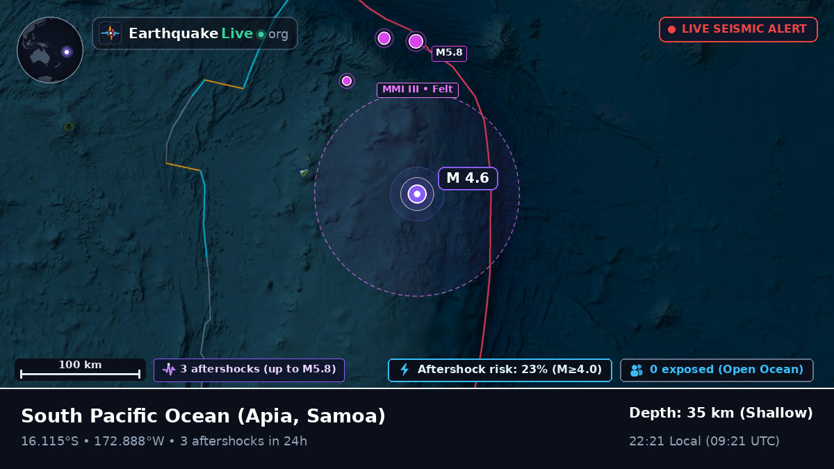 South Pacific Ocean (Samoa)