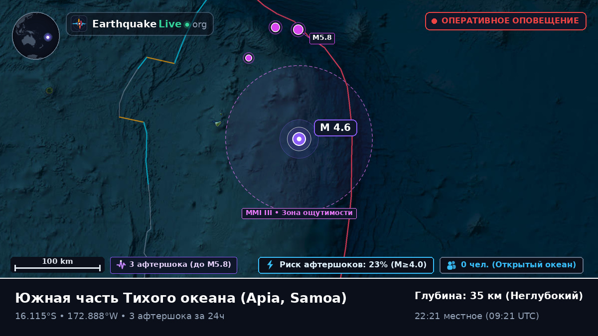 Южная часть Тихого океана (Samoa)