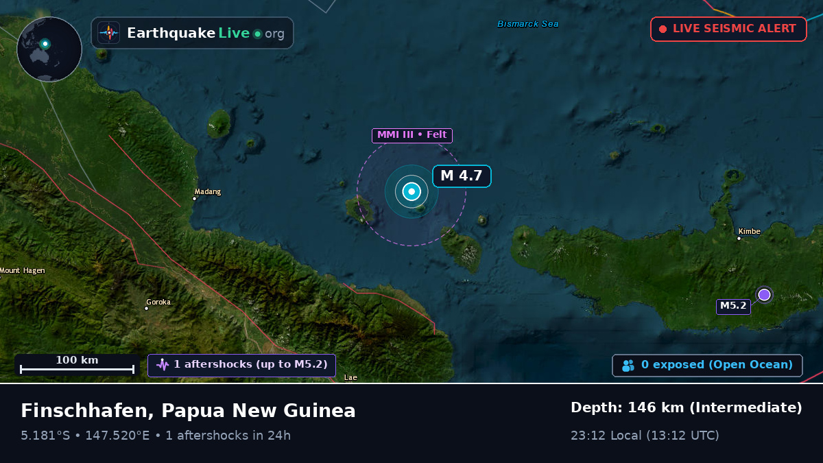 Off the coast of Lae, Papua New Guinea