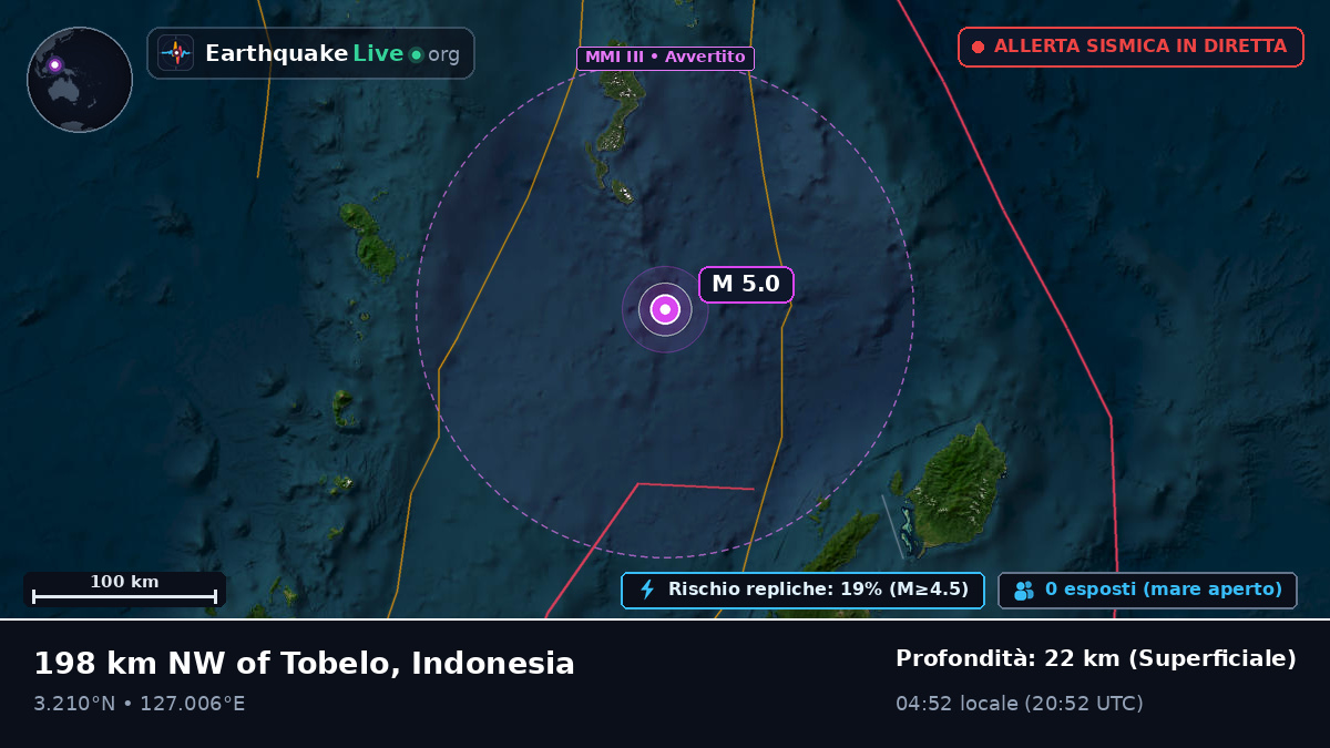 Oceano Pacifico settentrionale (Indonesia)