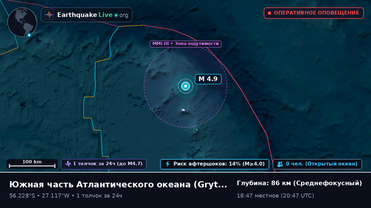 Южная часть Атлантического океана (South Georgia and the Islands)