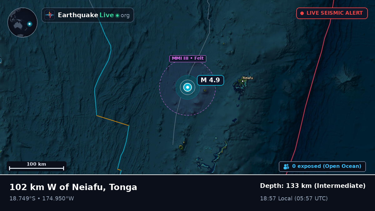 Off the coast of Neiafu, Tonga