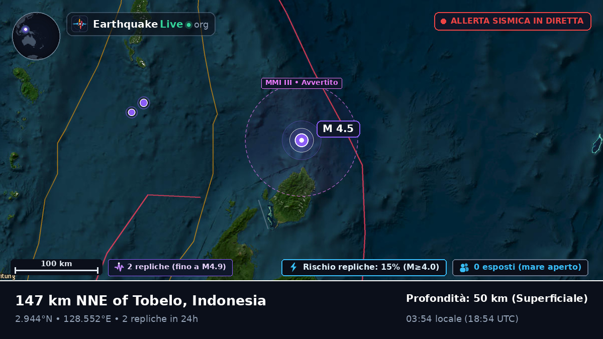 Oceano Pacifico settentrionale (Indonesia)