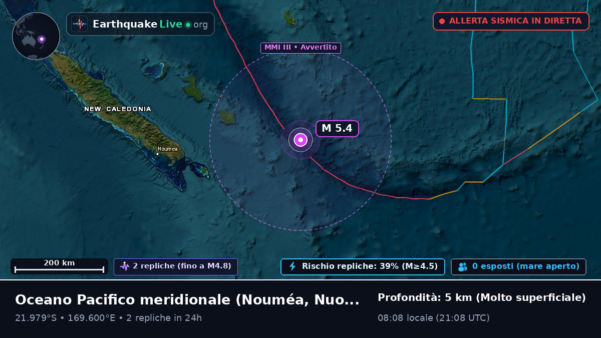 Oceano Pacifico meridionale (Nuova Caledonia)