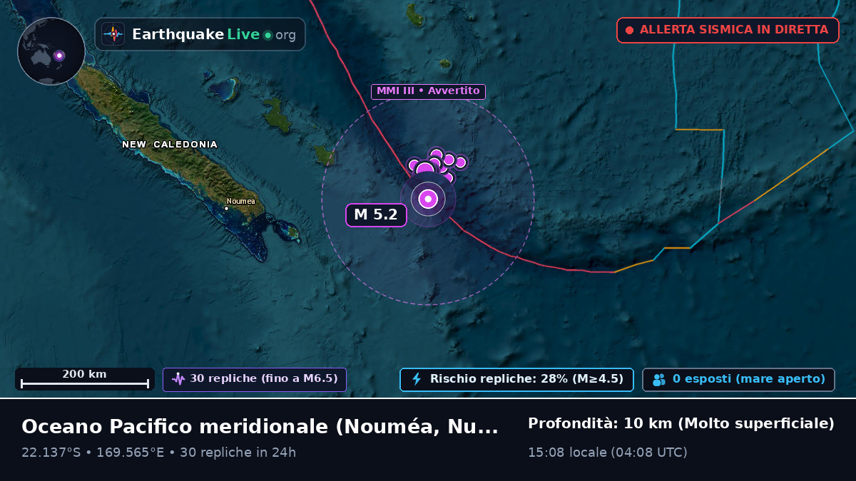 Oceano Pacifico meridionale (Nuova Caledonia)