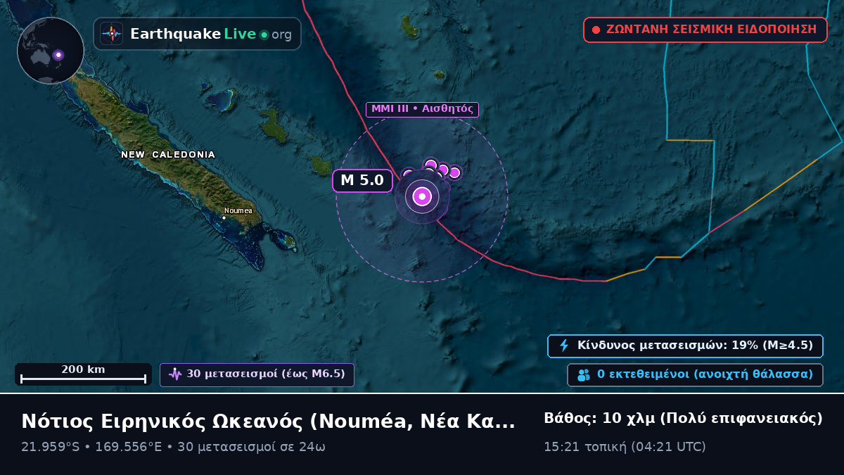 Νότιος Ειρηνικός Ωκεανός (Νέα Καληδονία)
