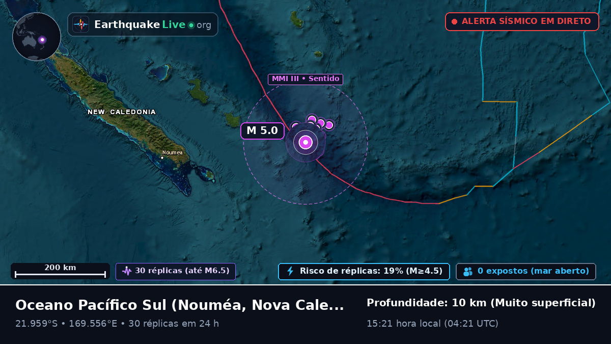 Oceano Pacífico Sul (Nova Caledónia)