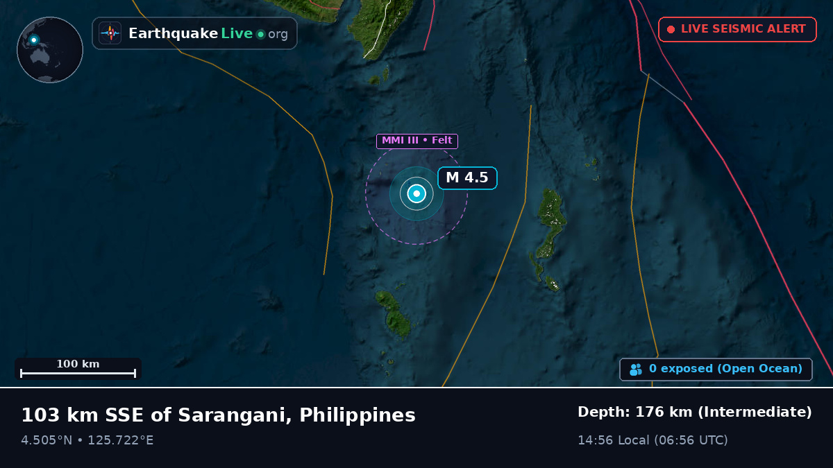 Off the coast of General Santos, Philippines