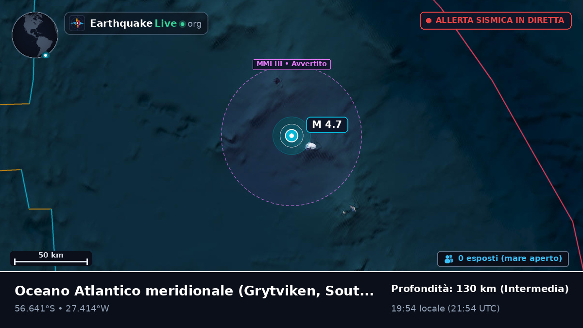 Oceano Atlantico meridionale (South Georgia and the Islands)