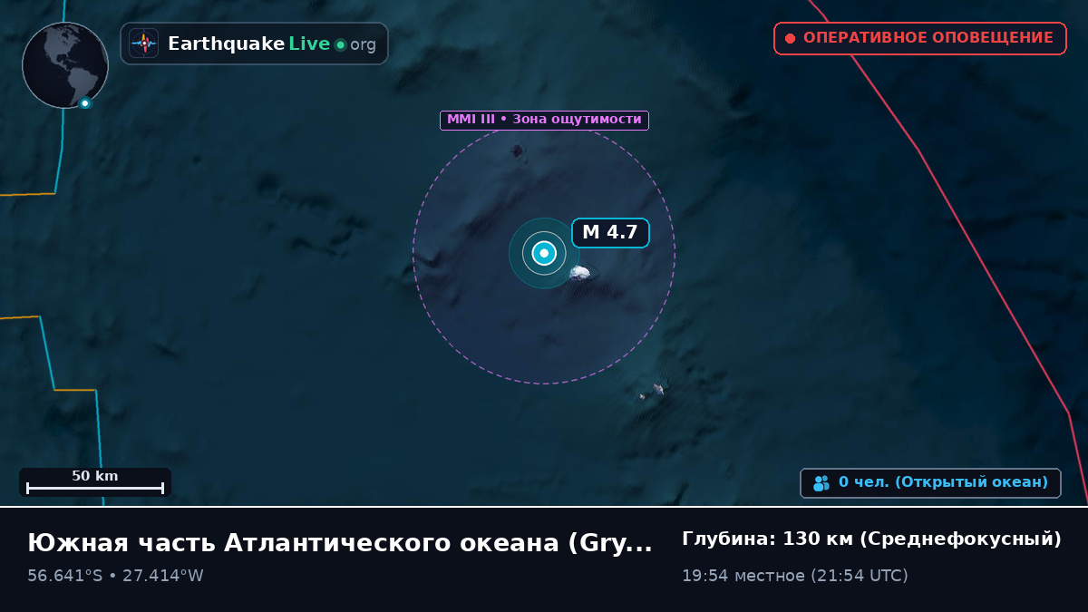 Южная часть Атлантического океана (South Georgia and the Islands)