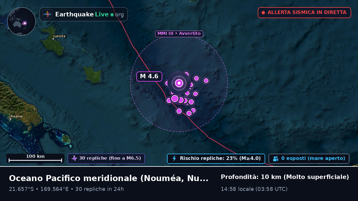 Oceano Pacifico meridionale (Nuova Caledonia)