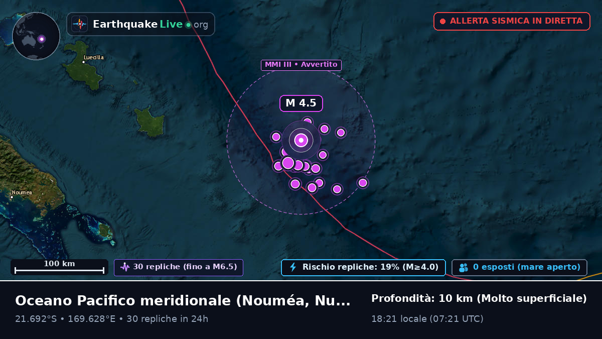 Oceano Pacifico meridionale (Nuova Caledonia)