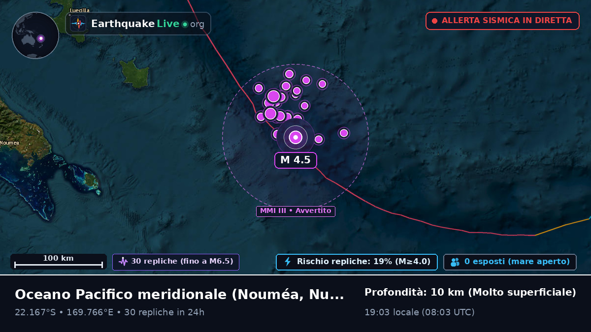 Oceano Pacifico meridionale (Nuova Caledonia)