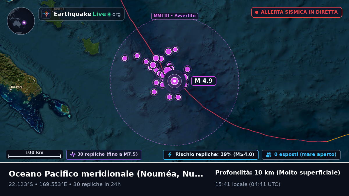 Oceano Pacifico meridionale (Nuova Caledonia)