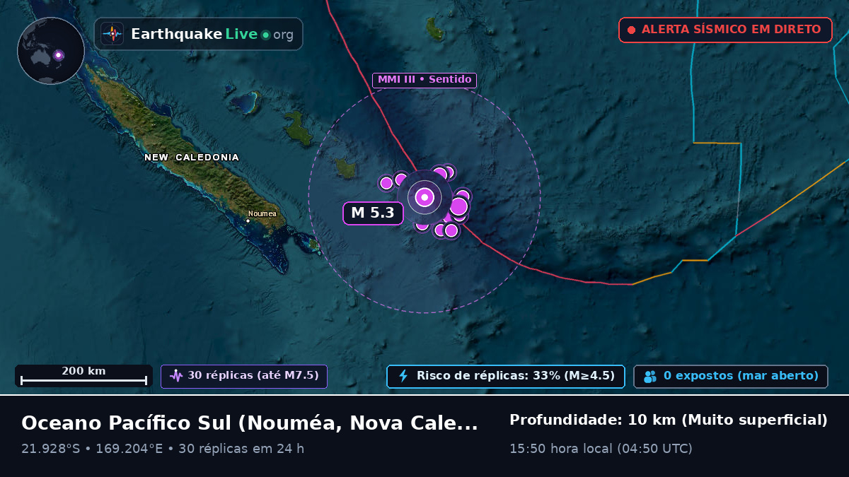 Oceano Pacífico Sul (Nova Caledónia)