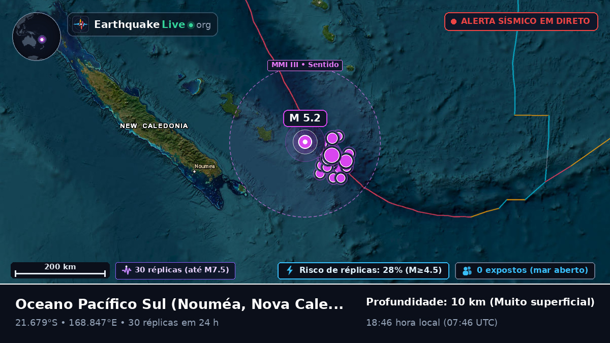Oceano Pacífico Sul (Nova Caledónia)