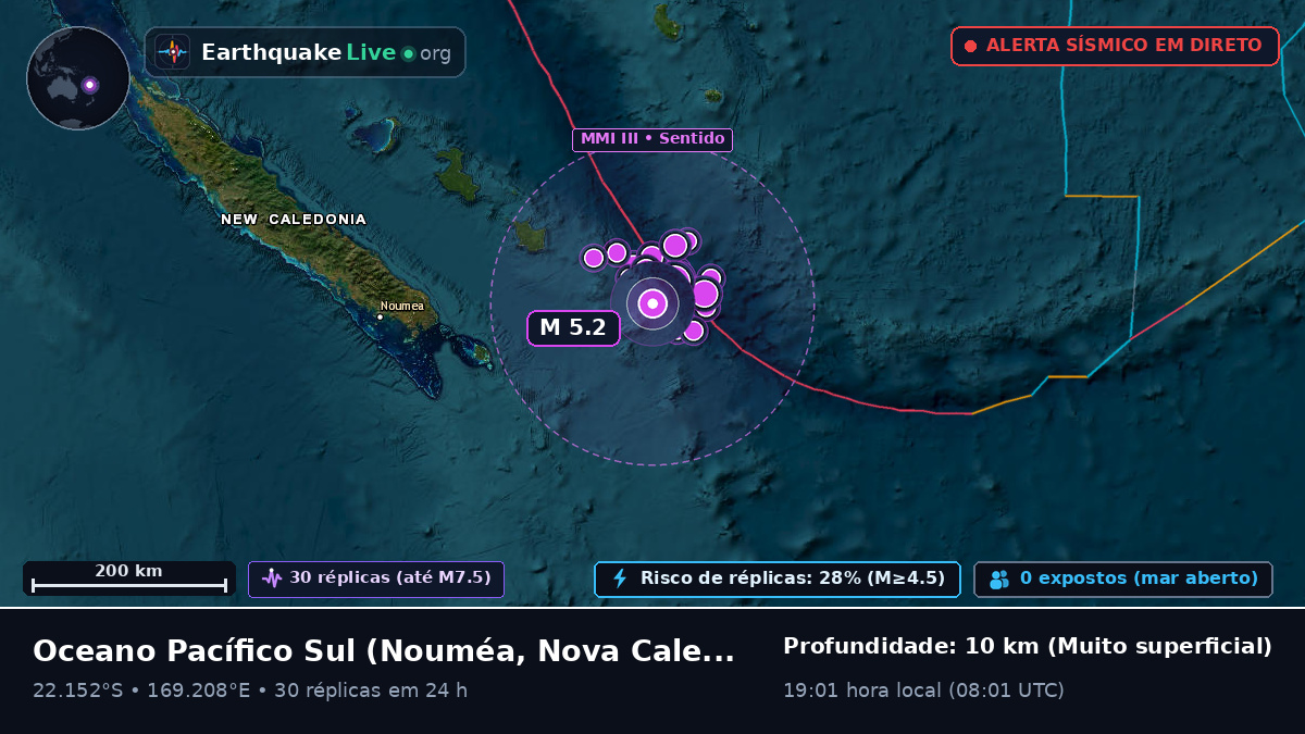 Oceano Pacífico Sul (Nova Caledónia)