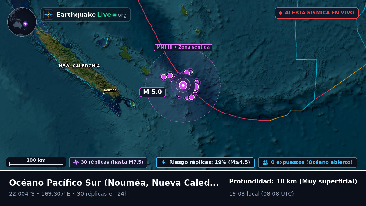Océano Pacífico Sur (Nueva Caledonia)