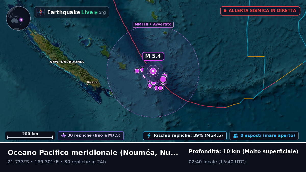 Oceano Pacifico meridionale (Nuova Caledonia)