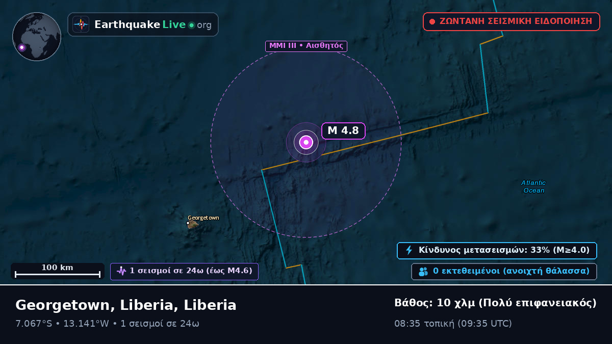 Νότιος Ατλαντικός Ωκεανός (Liberia)