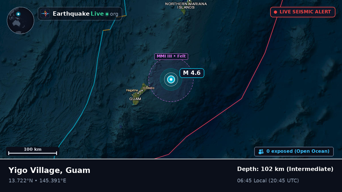 Off the coast of Agana, Guam