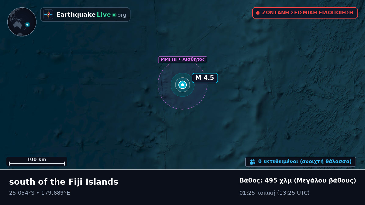 Νότιος Ειρηνικός Ωκεανός (Kermadec Islands)