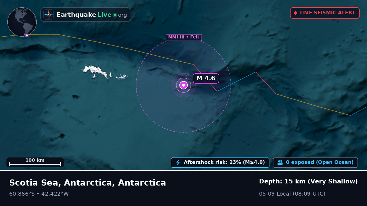 Off the coast of Orcadas Station, Antarctica