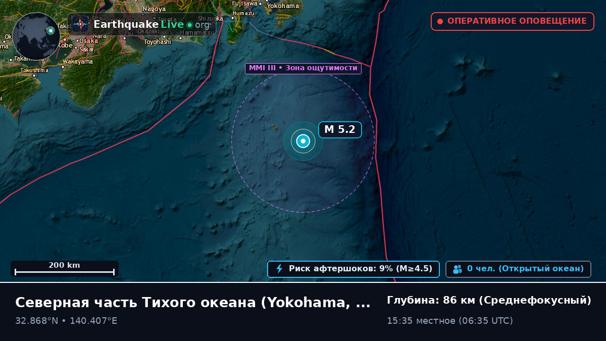 Северная часть Тихого океана (Япония)