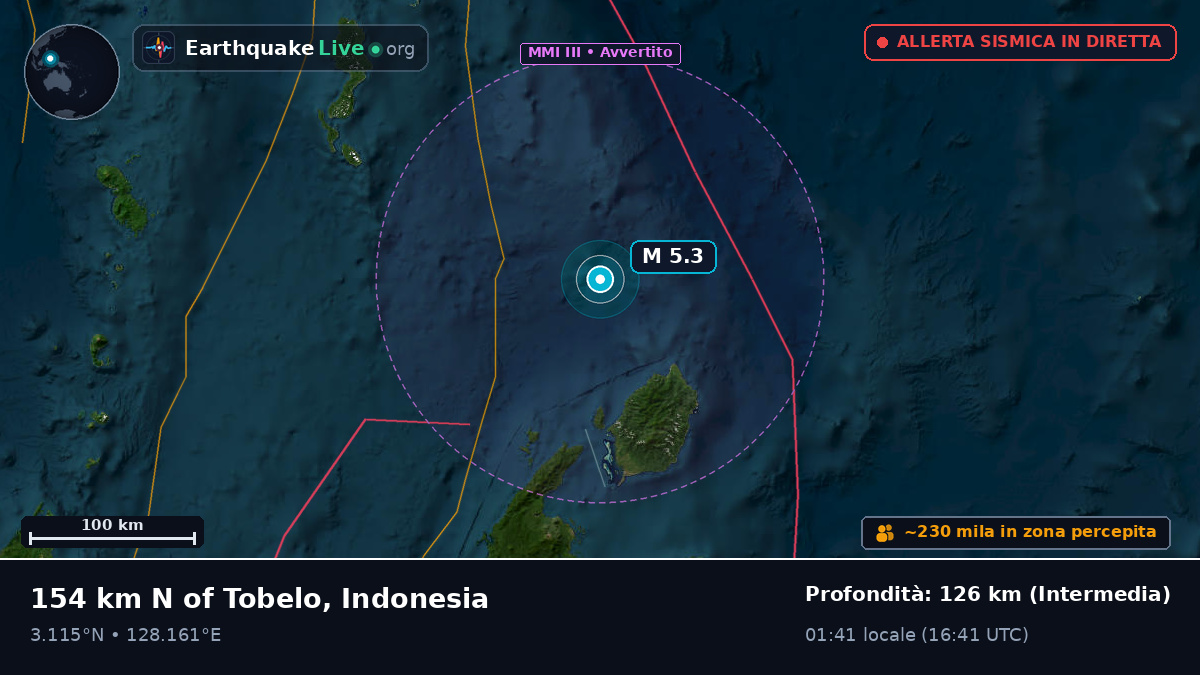 Oceano Pacifico settentrionale (Indonesia)