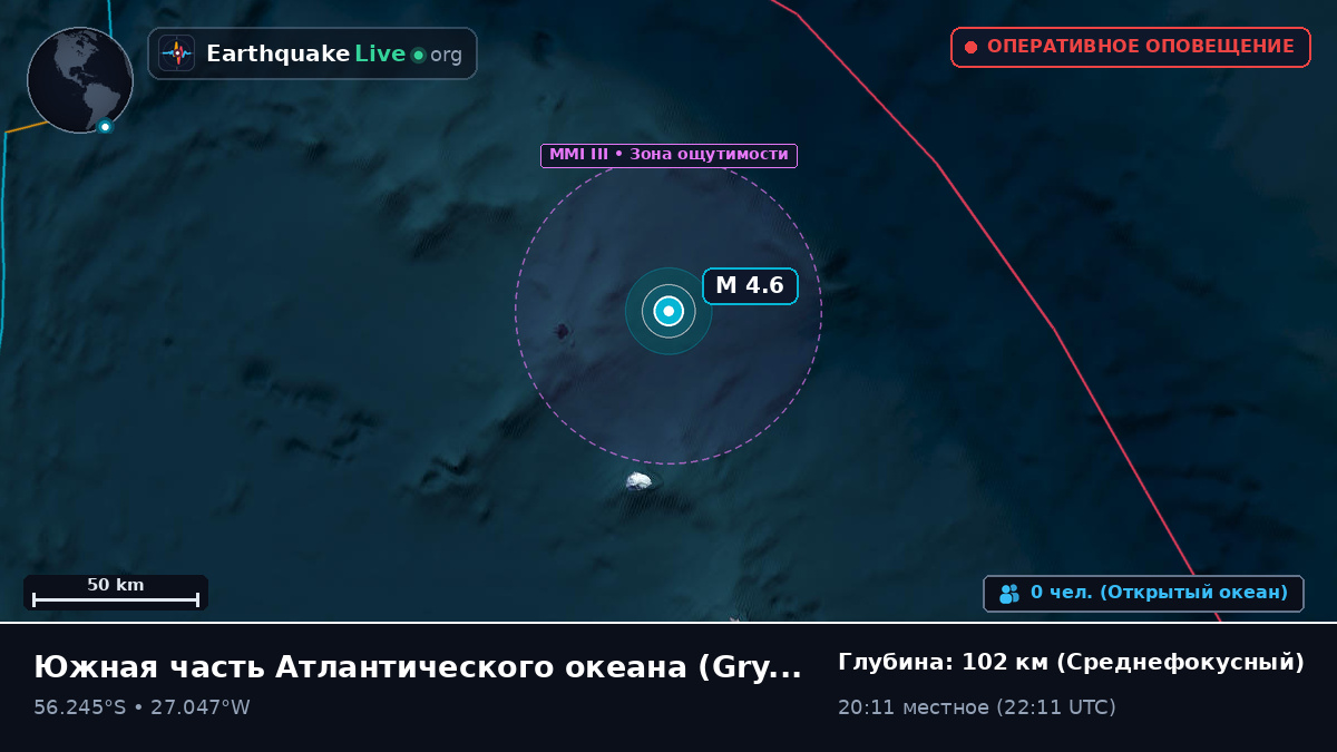 Южная часть Атлантического океана (South Georgia and the Islands)