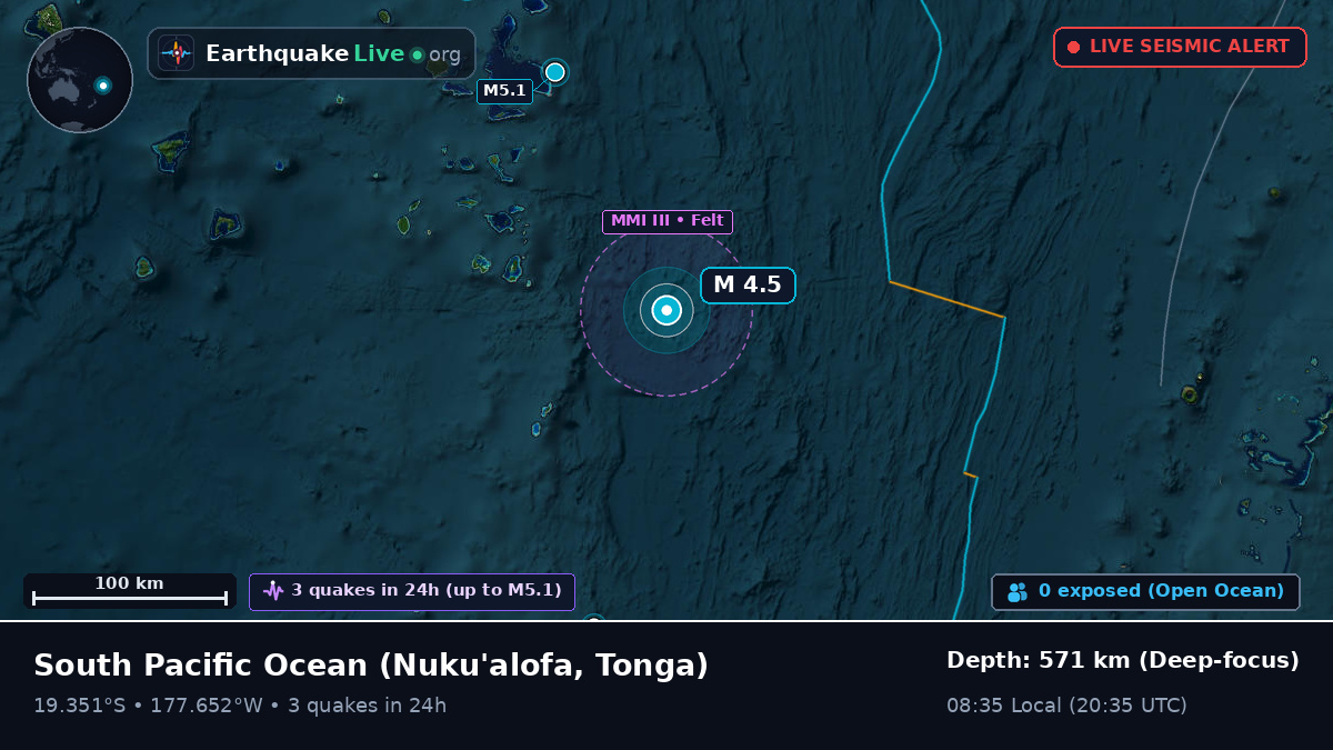 South Pacific Ocean (Tonga)