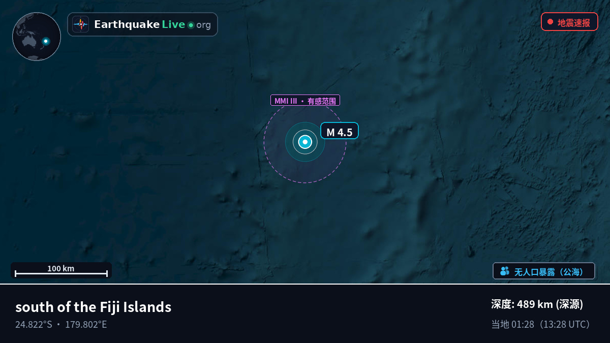 南太平洋 (Kermadec Islands)
