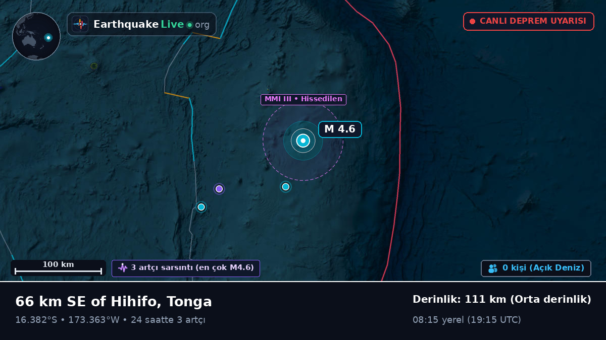 Güney Pasifik Okyanusu (Tonga)