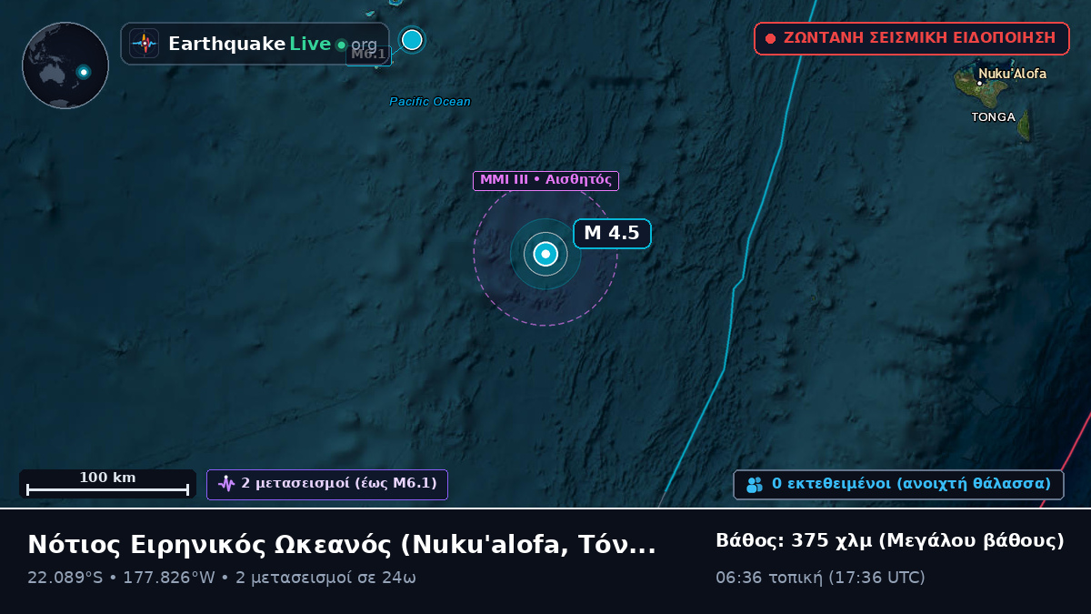Νότιος Ειρηνικός Ωκεανός (Τόνγκα)
