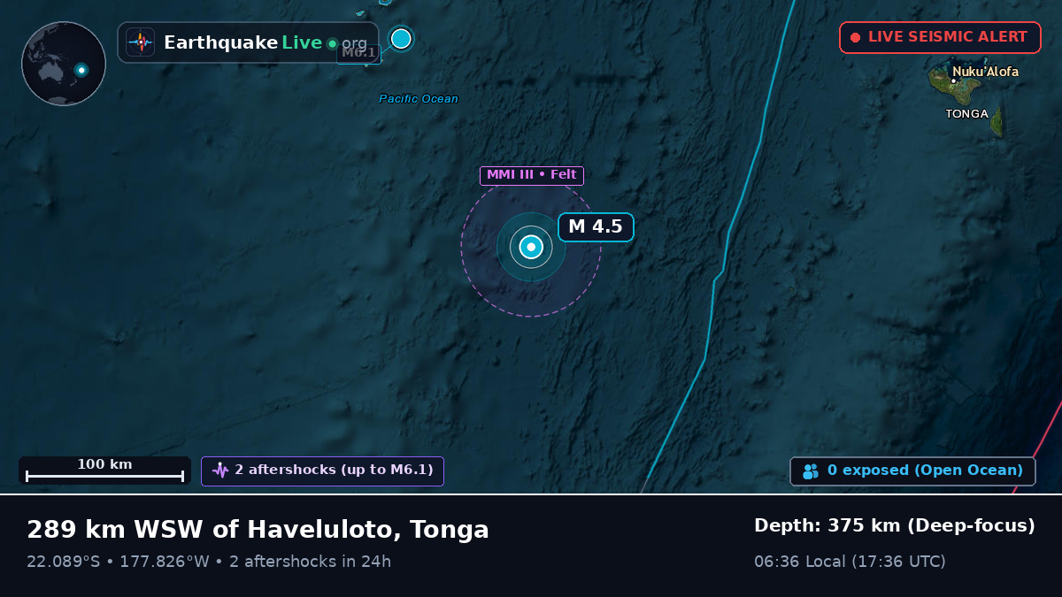 South Pacific Ocean (Tonga)